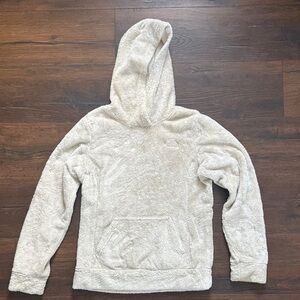 The North Face Cream Hooded Fleece Pullover